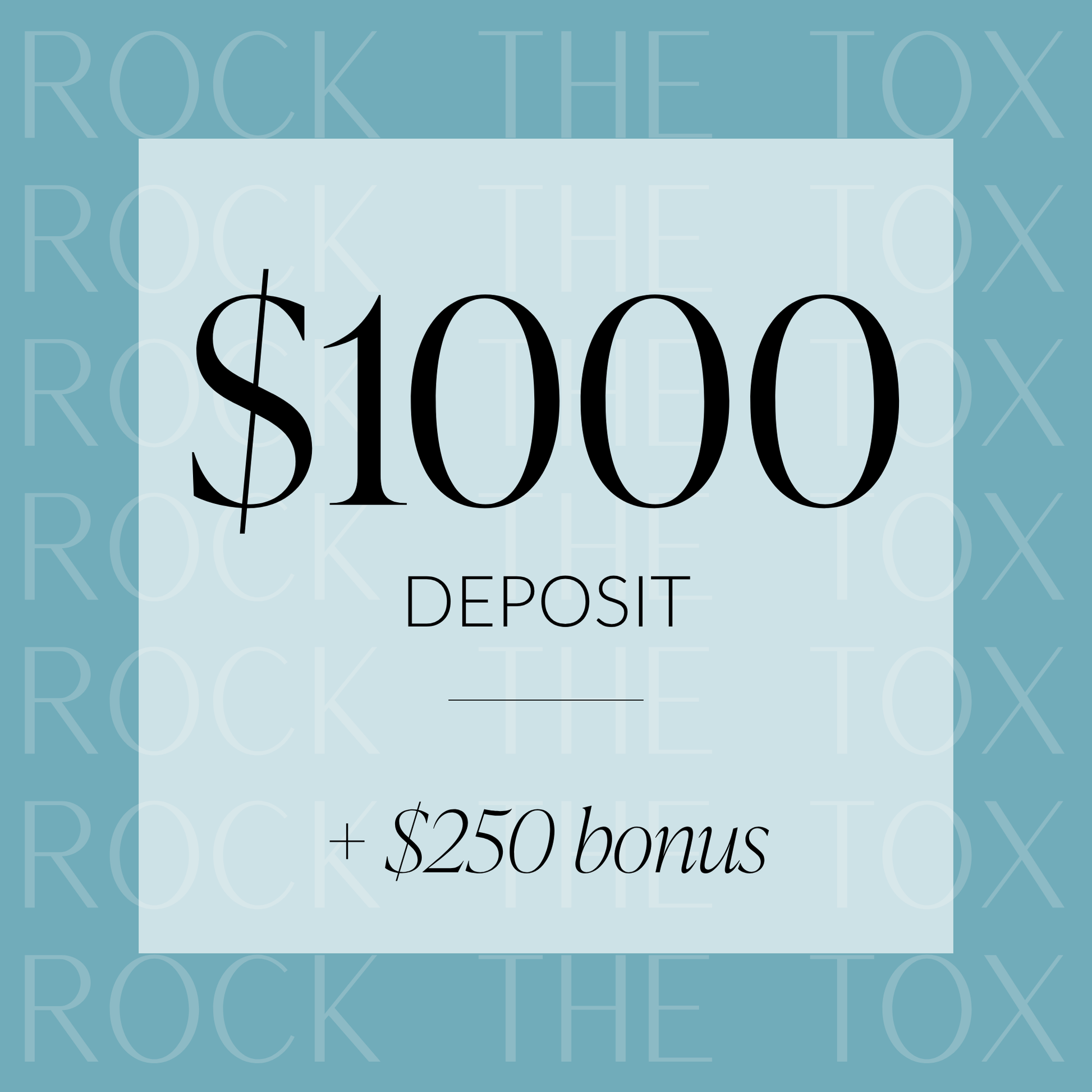Rock the Tox - $1000 (+ bonus)