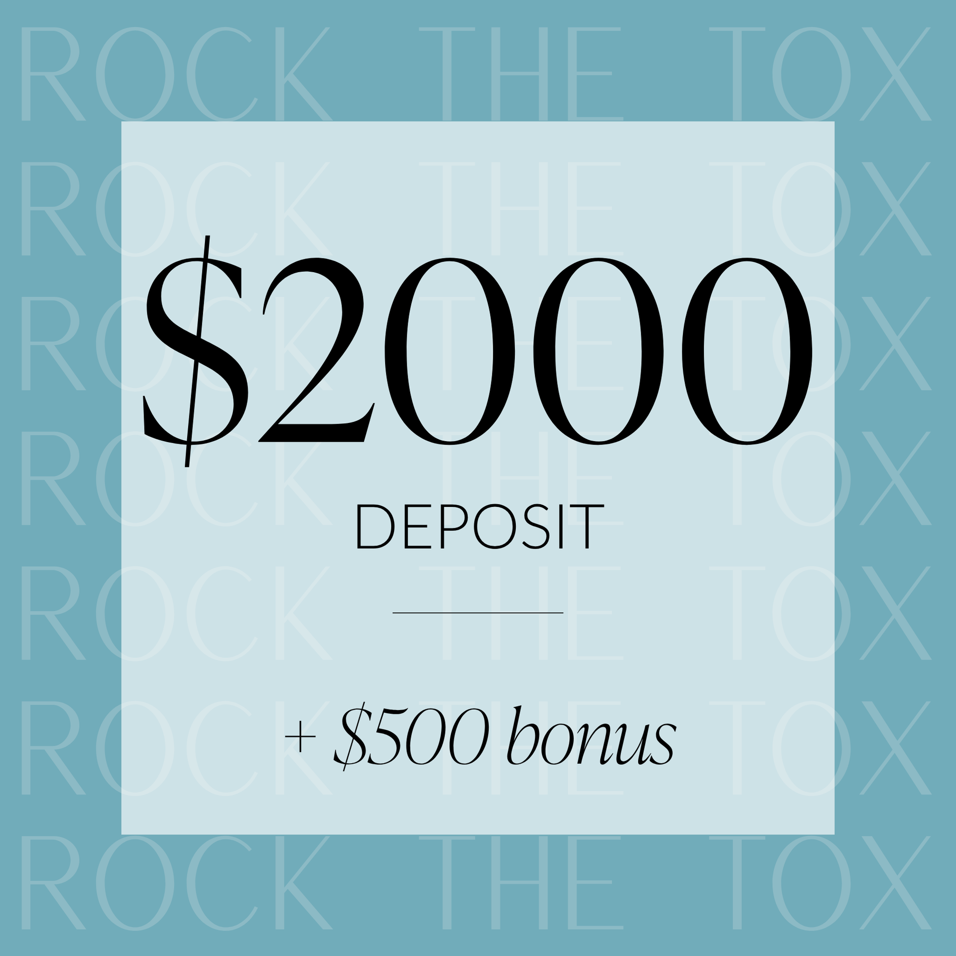 Rock the Tox - $2000 (+ bonus)