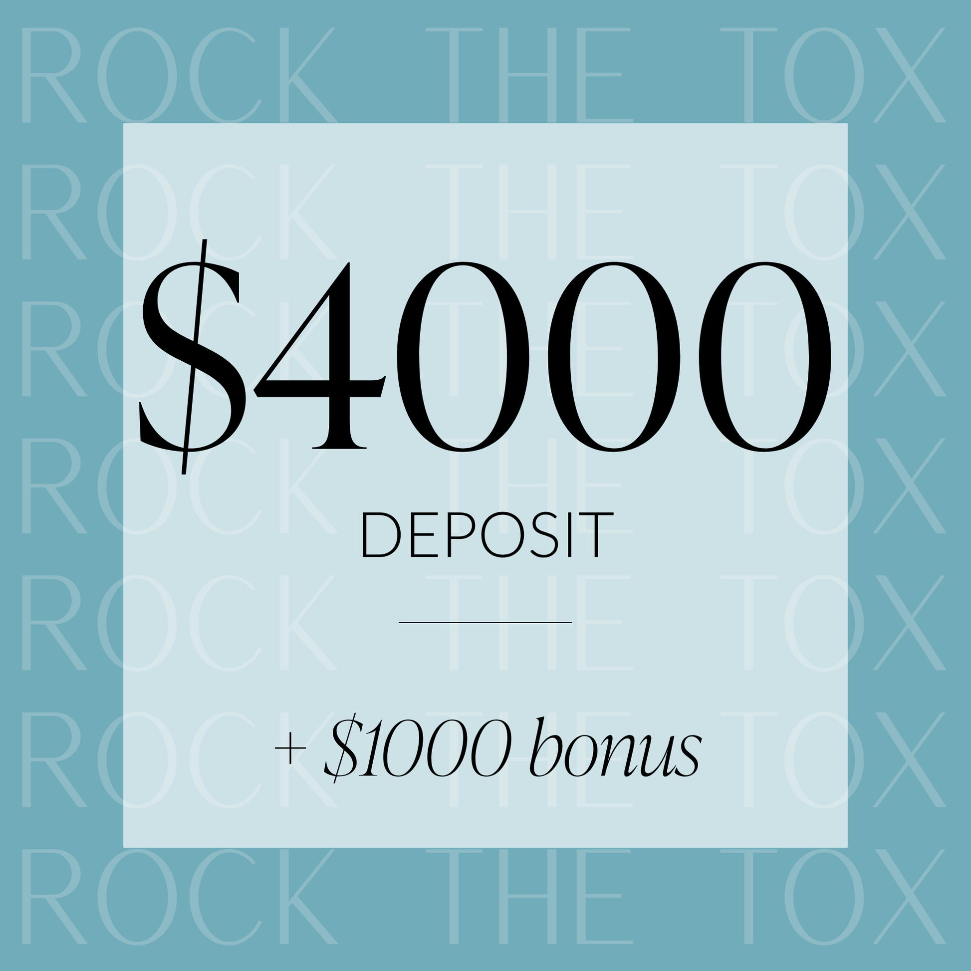 Rock the Tox - $4000 (+ bonus)