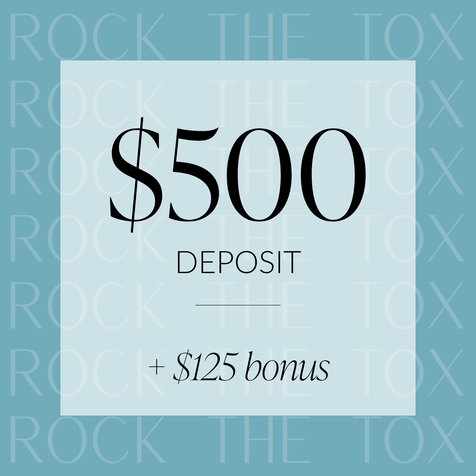 Rock the Tox - $500 (+ bonus)